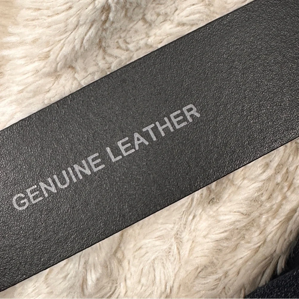 Levis Mens Black Genuine Leather Belt Sz Medium